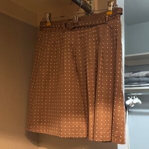 The Limited Tan Polka Dot Mini Skirt. Size 0